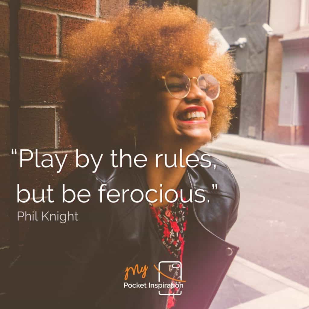 Read more about the article Be Ferocious