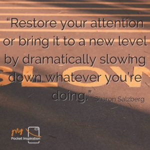 Read more about the article Slow down today