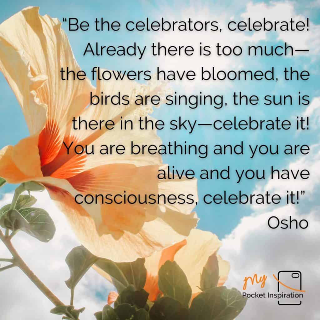 Read more about the article Take a moment today to CELEBRATE Life!